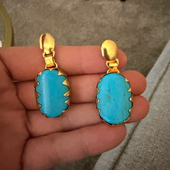 Turquoise earrings - Picture 3 of 5